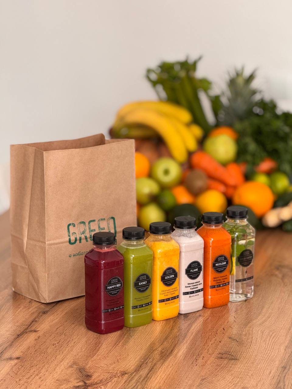 Что входит в программ смузиу Green Detox